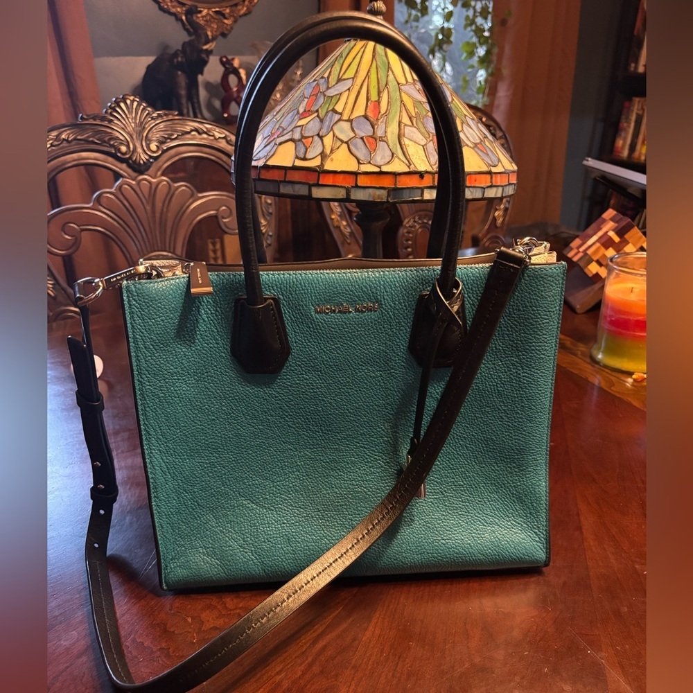 Michael Kors Mercer Handbag with Crossbody - Picture 11 of 14